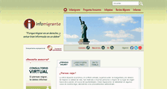 Desktop Screenshot of infomigrante.org